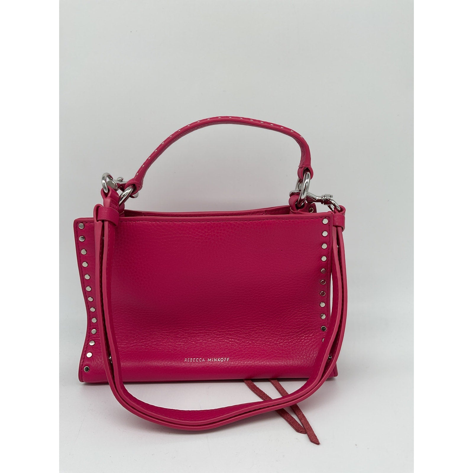 Rebecca Minkoff 'Darren' Pink Small Leather Satchel