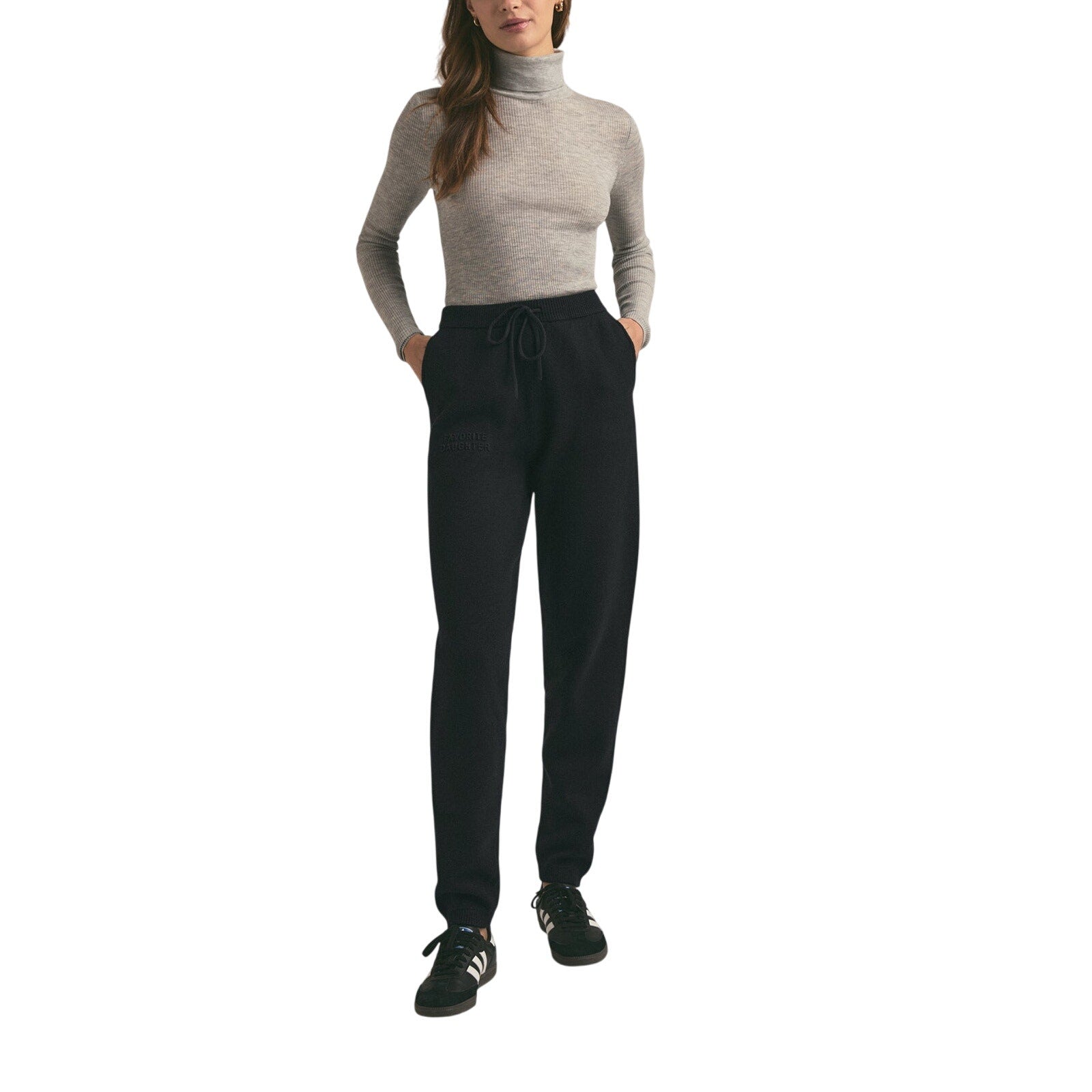 Favorite Daughter 'The Fatigue' Black Cotton Sisters Jogger Size L