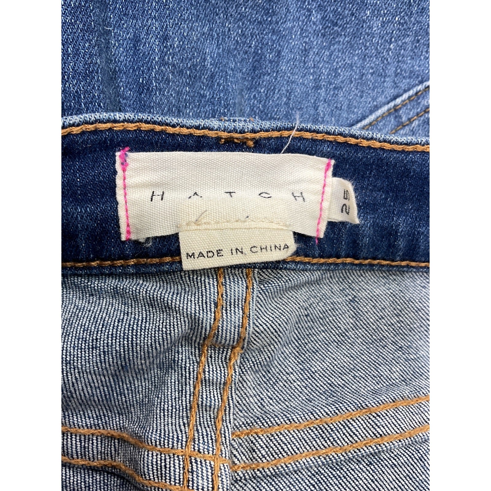 Hatch The Slim Maternity Blue Cotton Denim Jean Size 25