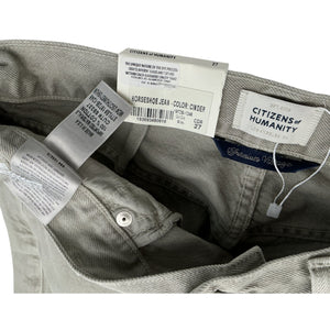 Citizens Of Humanity Relaxed Heather Grey Horseshoe Denim Jeans Size 27