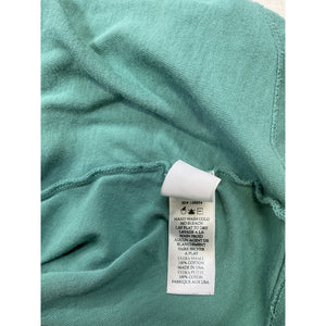 L'Agence 'Becca' Green Cotton V-Neck Tee Size XS