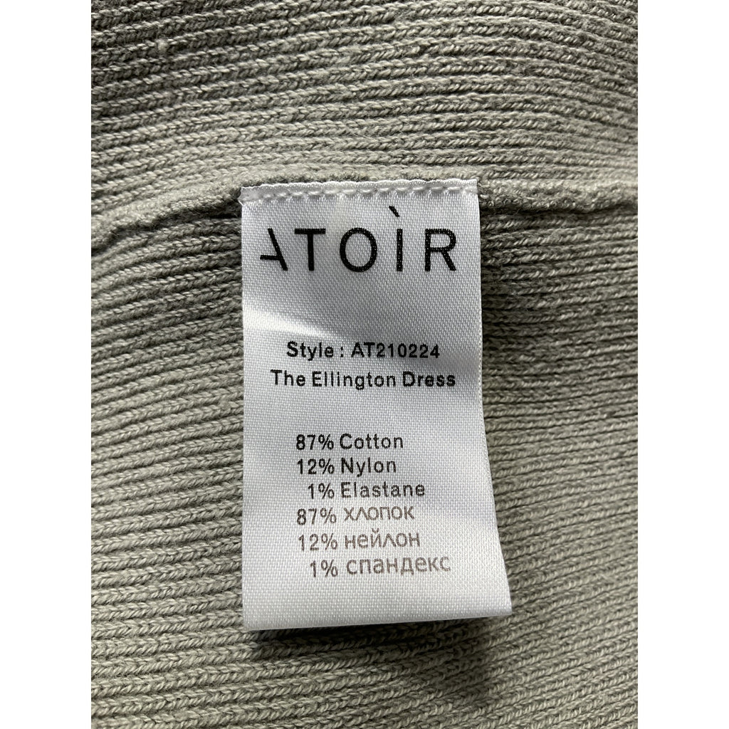 Atoir 'Ellington' Grey Cut Out Back Vent Dress Size XS
