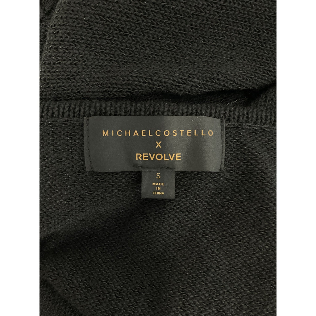 Michael Costello x Revolve 'Nicola' Black Mixed Crochet Maxi Dress Size S