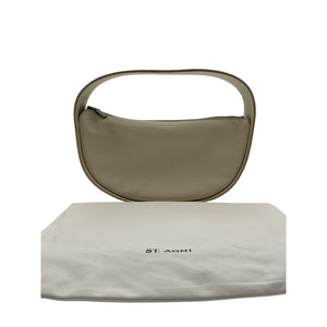 St. Agni Petit 'Arc' Beige Leather Bag
