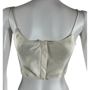 L'Academie Sleek Cream Anor Cami Top Size XS
