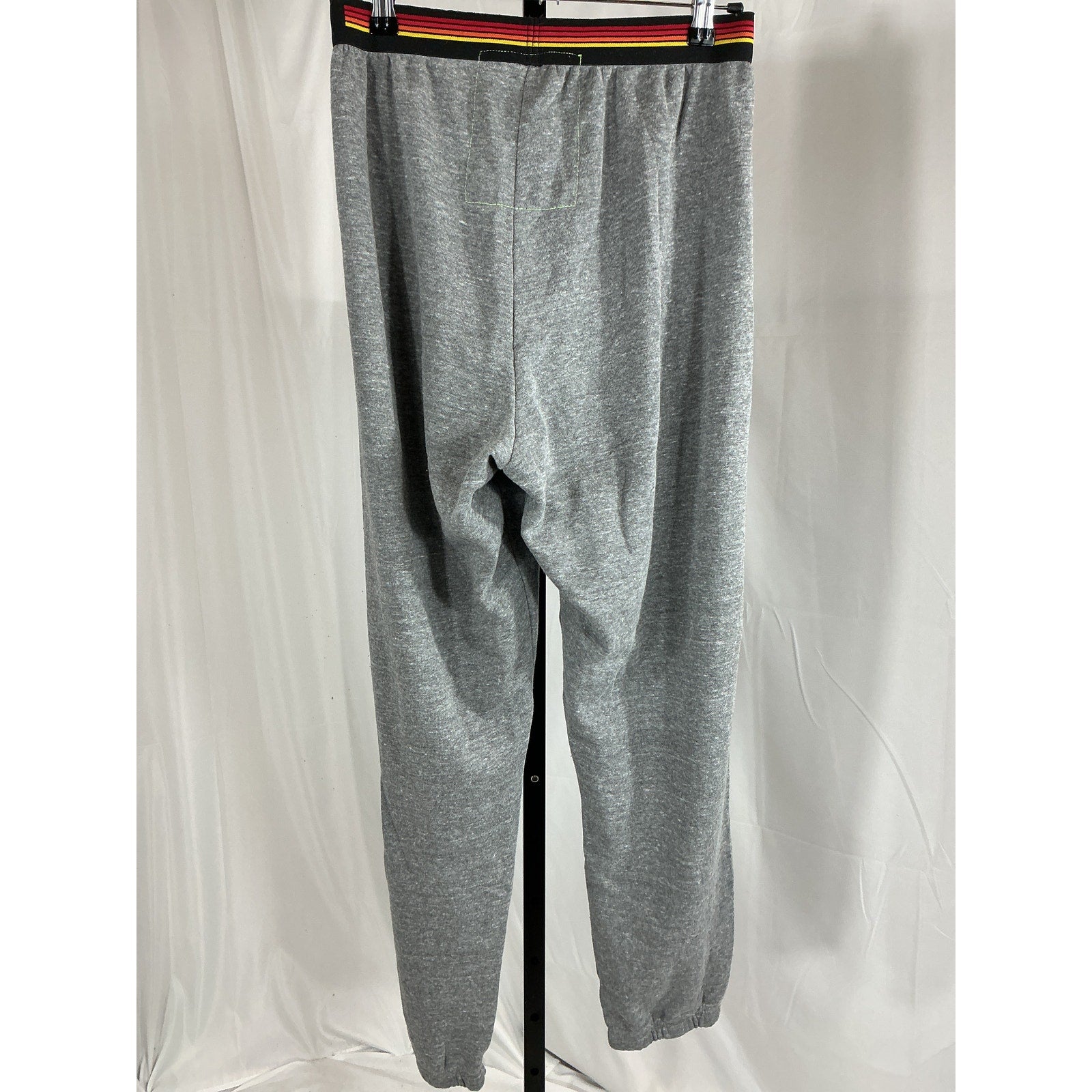 Aviator Nation Logo Stripe Grey Polyester Sweatpants Size M