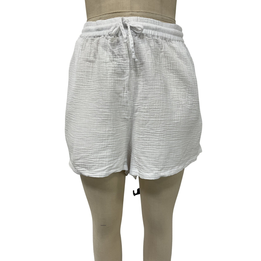 Favorite Daughter White Cotton The Slip It On Short Size XL