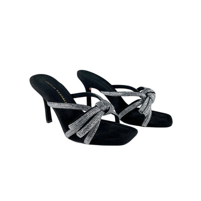 Loeffler Randall Embellished Black Margi Heeled Sandal Size 7