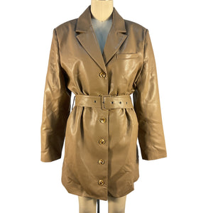 Pistola Belted Brown Romina Blazer Dress Size S