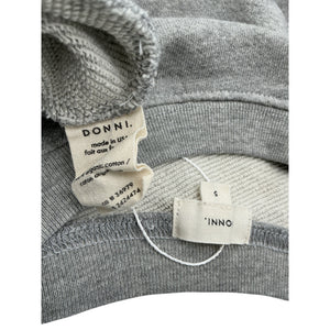 Donni. Cozy Heather Grey Eco Terry Sweatshirt Size S