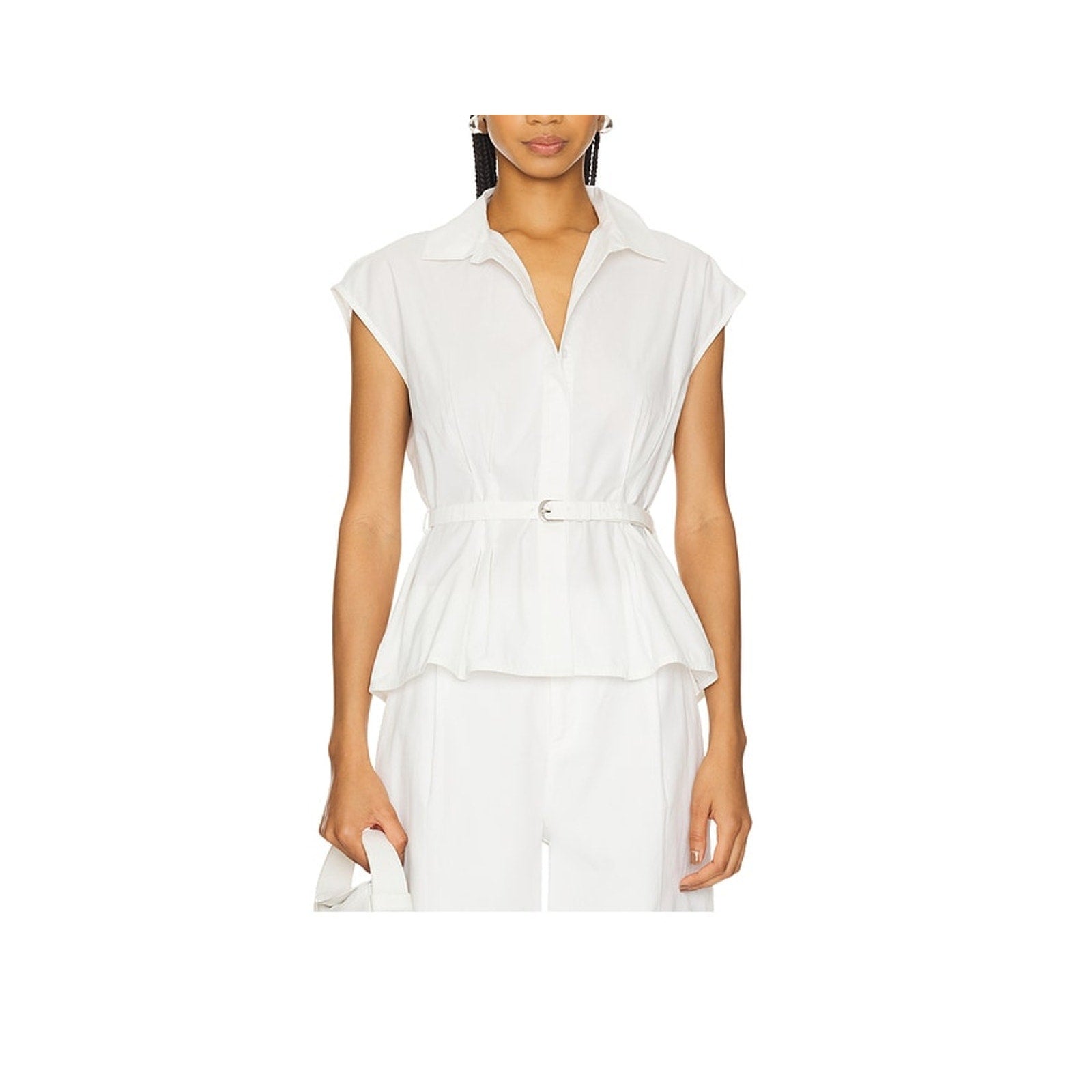 Posse 'Juno' White Cotton Shirt Size XS
