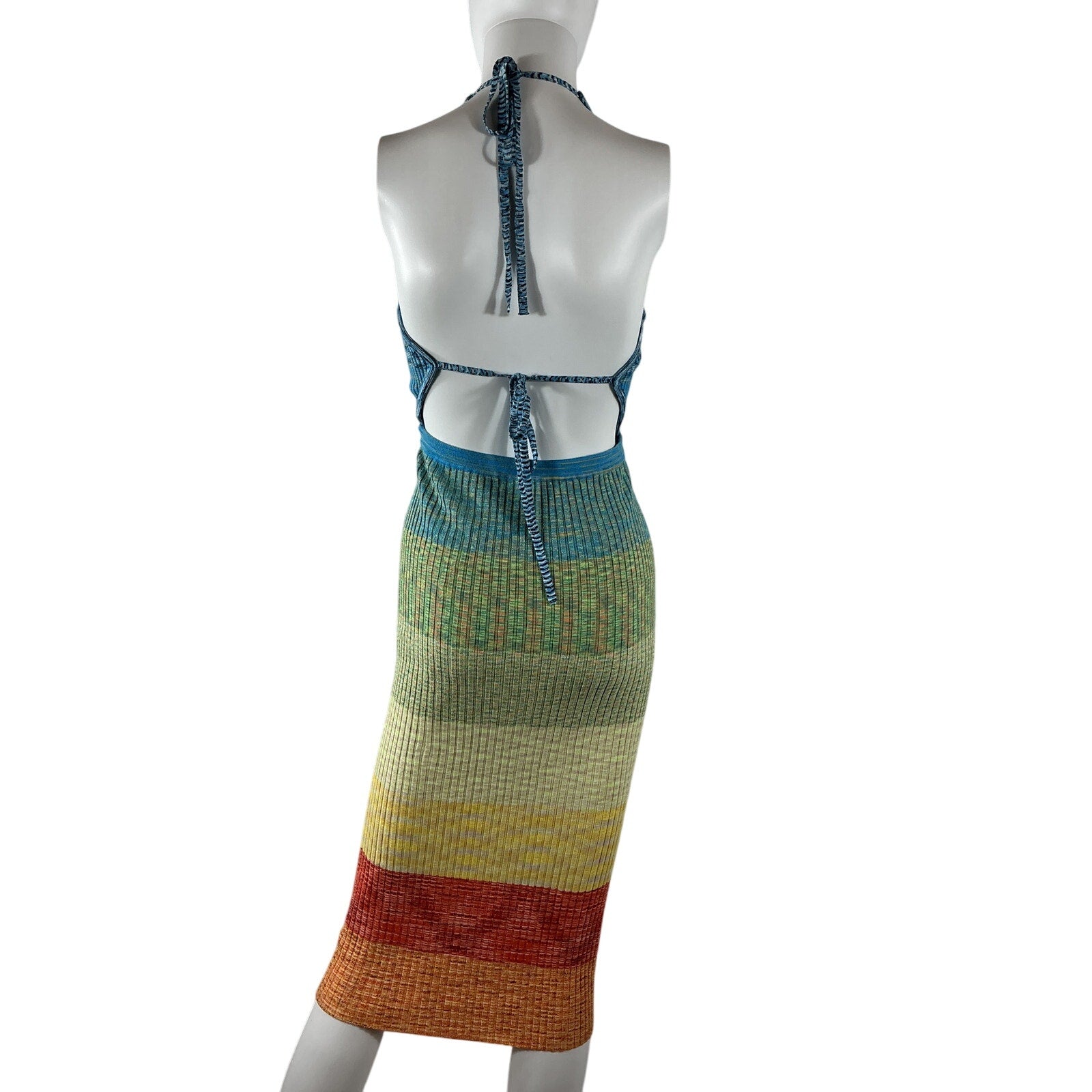 Staud 'Edesia' Blue Rayon Dress Size M