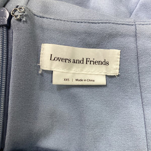 Lovers And Friends Cutout Baby Blue Titus Midi Dress Size XXS NWT