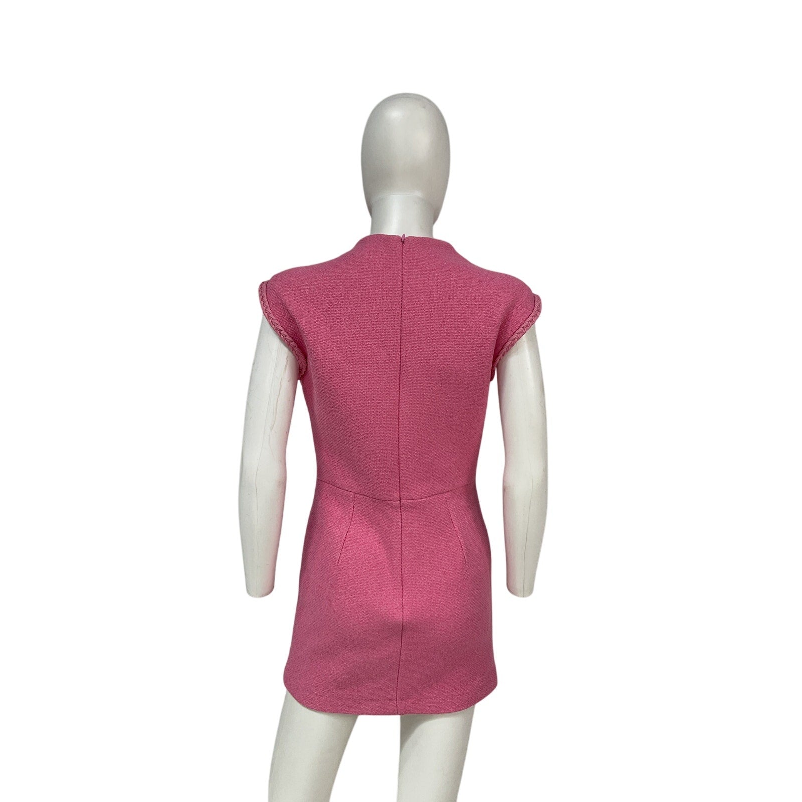 Maje 'Rapela' Pink Polyester Mini Dress Size 36