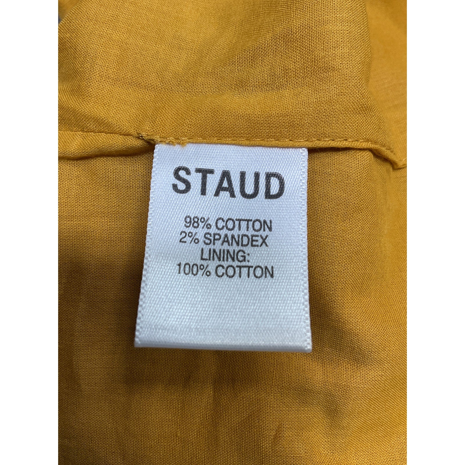 Staud 'Kai' Yellow Top Size 0