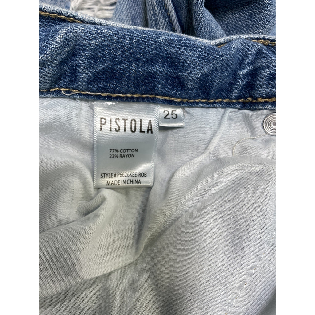 Pistola 'Presley' Blue Cotton Straight Jean Size 25