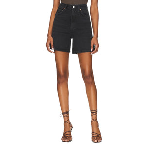 Agolde 'Stella' Black Cotton Short Size 29