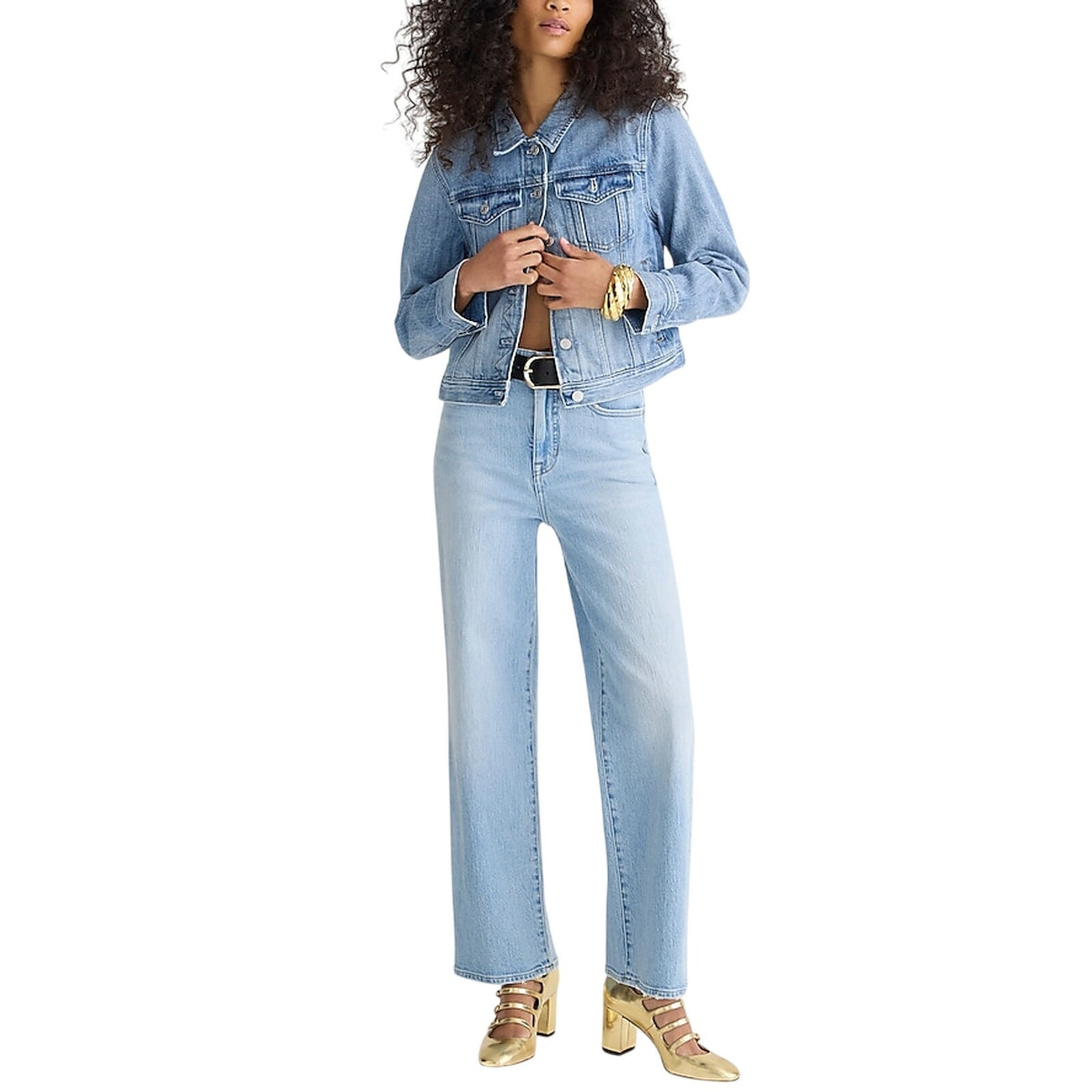 J.Crew Slim Elia Wash Wide Leg Denim Jeans Size 30 NWT