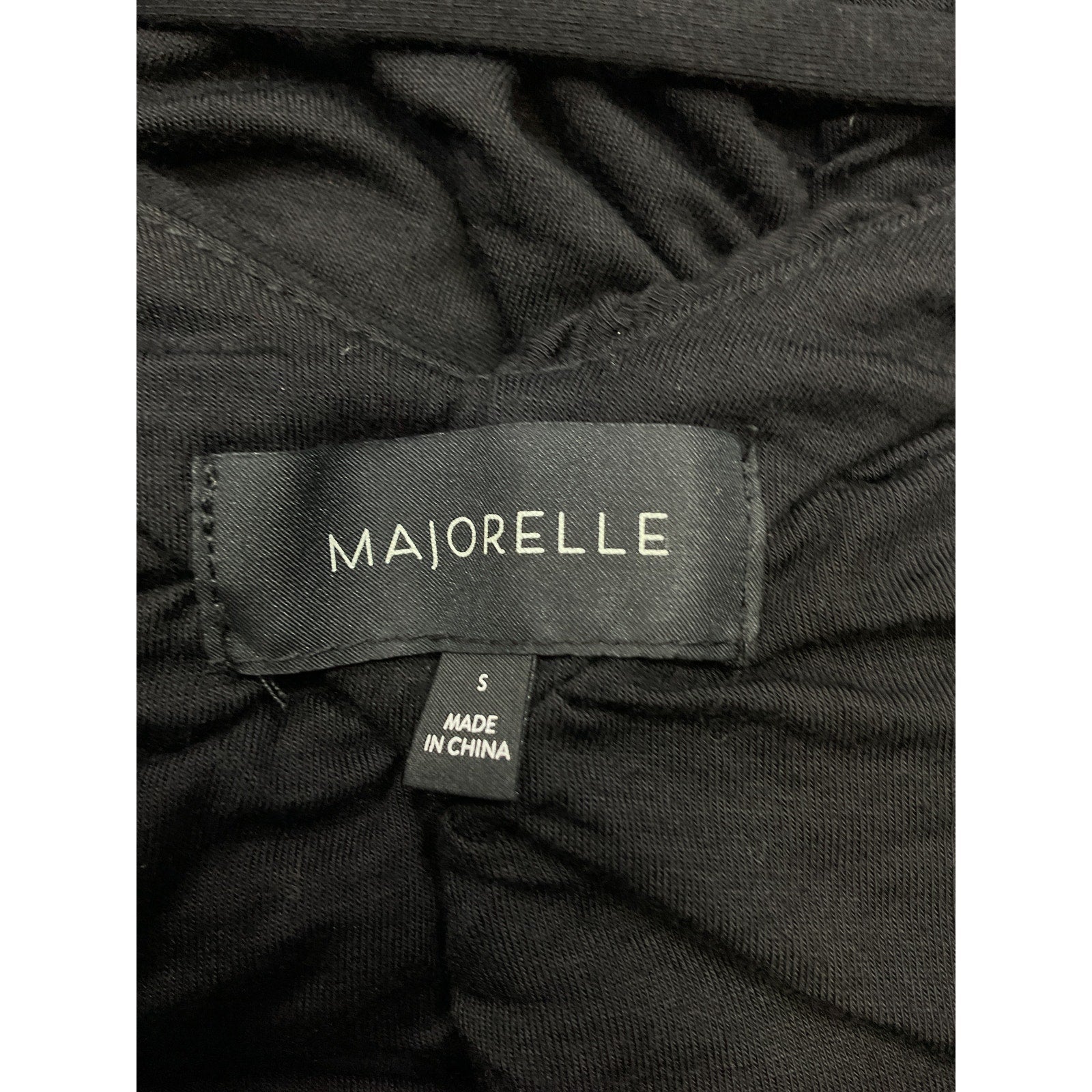 Majorelle 'Janice' Black Rayon Mini Dress Size S