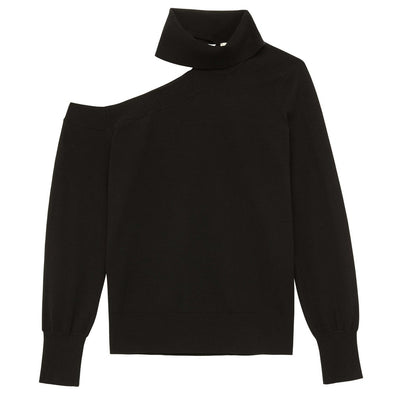 L'Agence Sleek Black Easton Pullover Size S