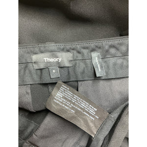 Theory Crepe Black Wide-Leg Pants Size 6
