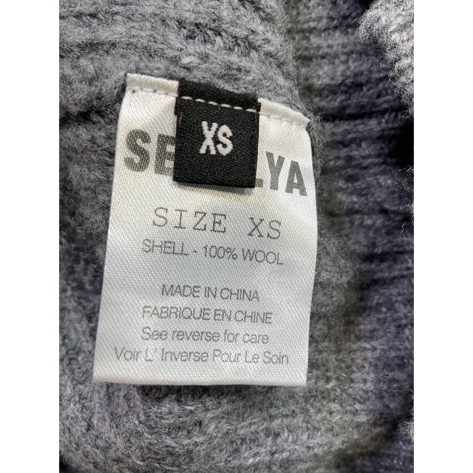 Ser.O.Ya Grey Wool Devin Sweater Size XS