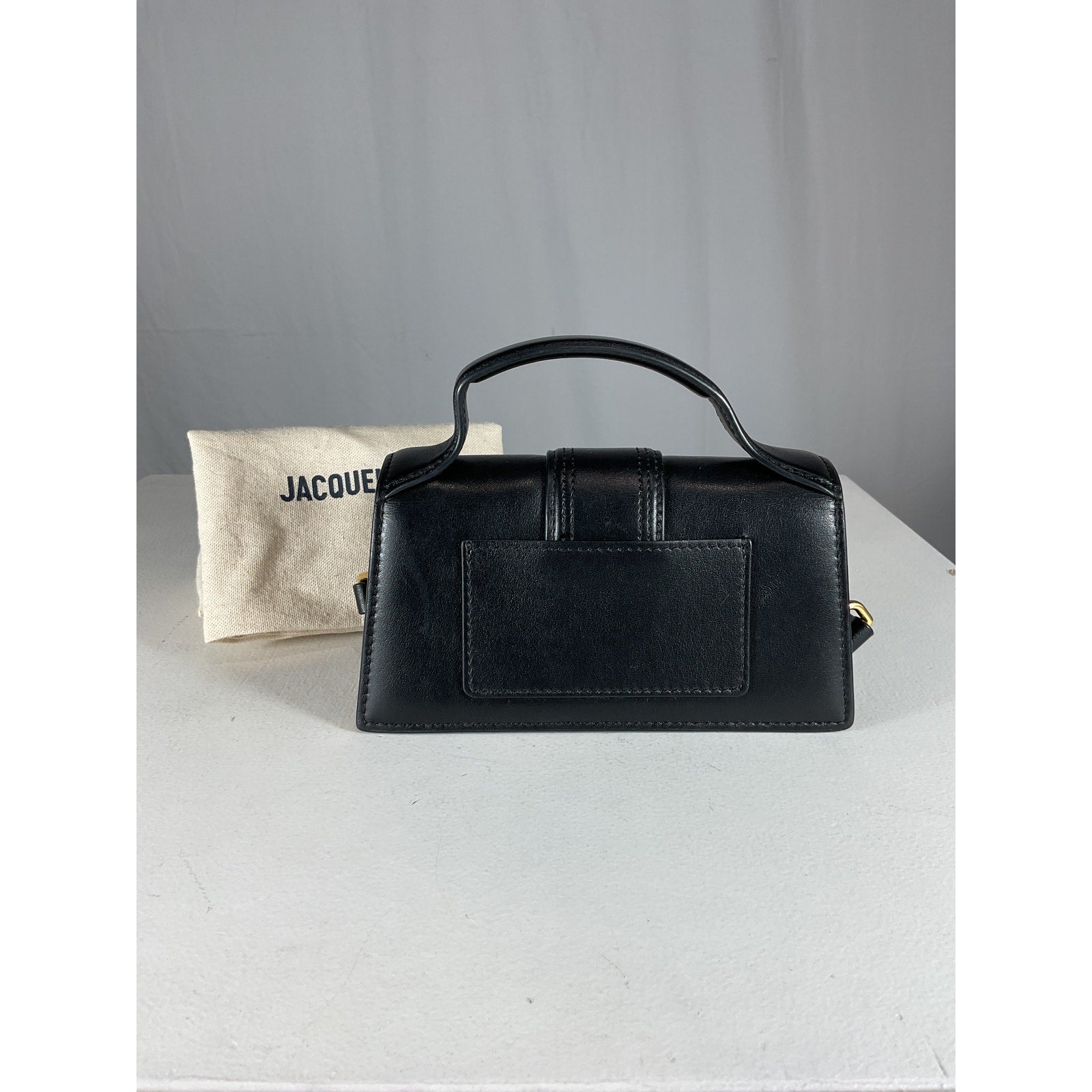 Jacquemus 'Le' Black Leather Bambino Bag
