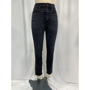 Slvrlake 'Beatnik' Black Cotton High-Rise Slim Jeans Size 26 (2-4)