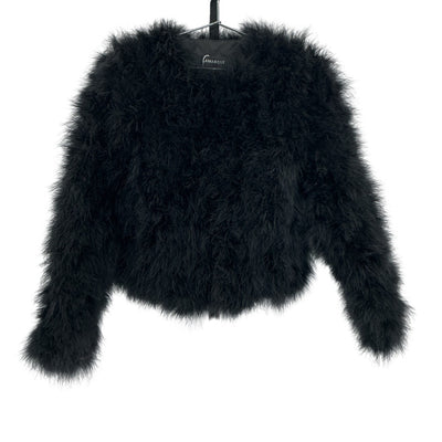 Lamarque Plush Black Deora Jacket Size S