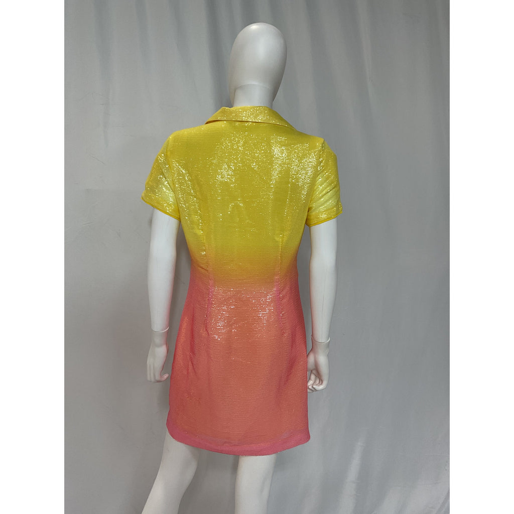 Lpa 'Jacinda' Pink Sequin Ebellished Dress Size M