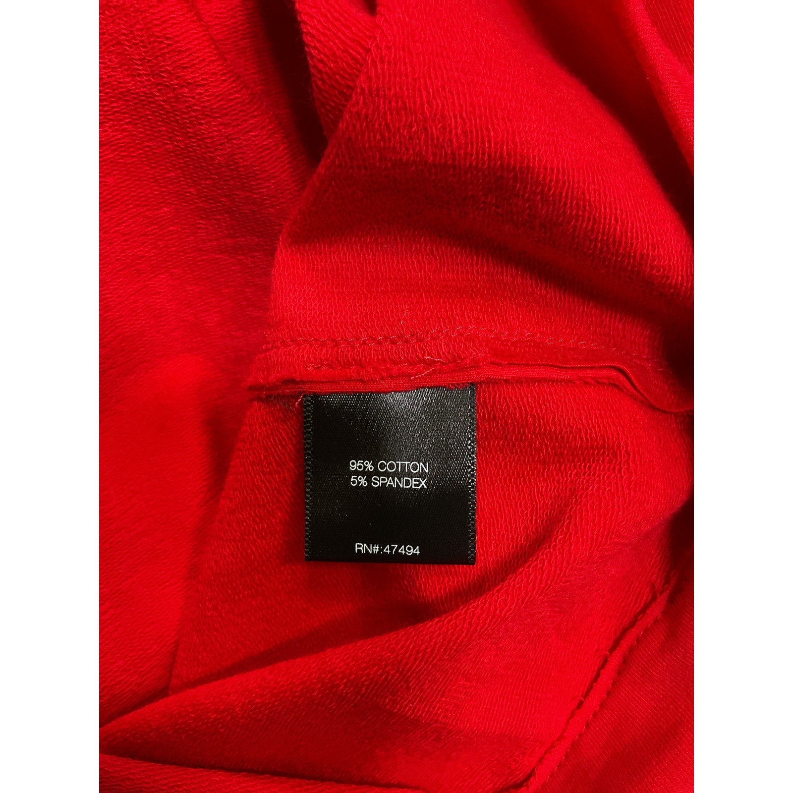 Norma Kamali Oversized 'Raglan' Red Cotton Sleeve Mini Dress Size XS