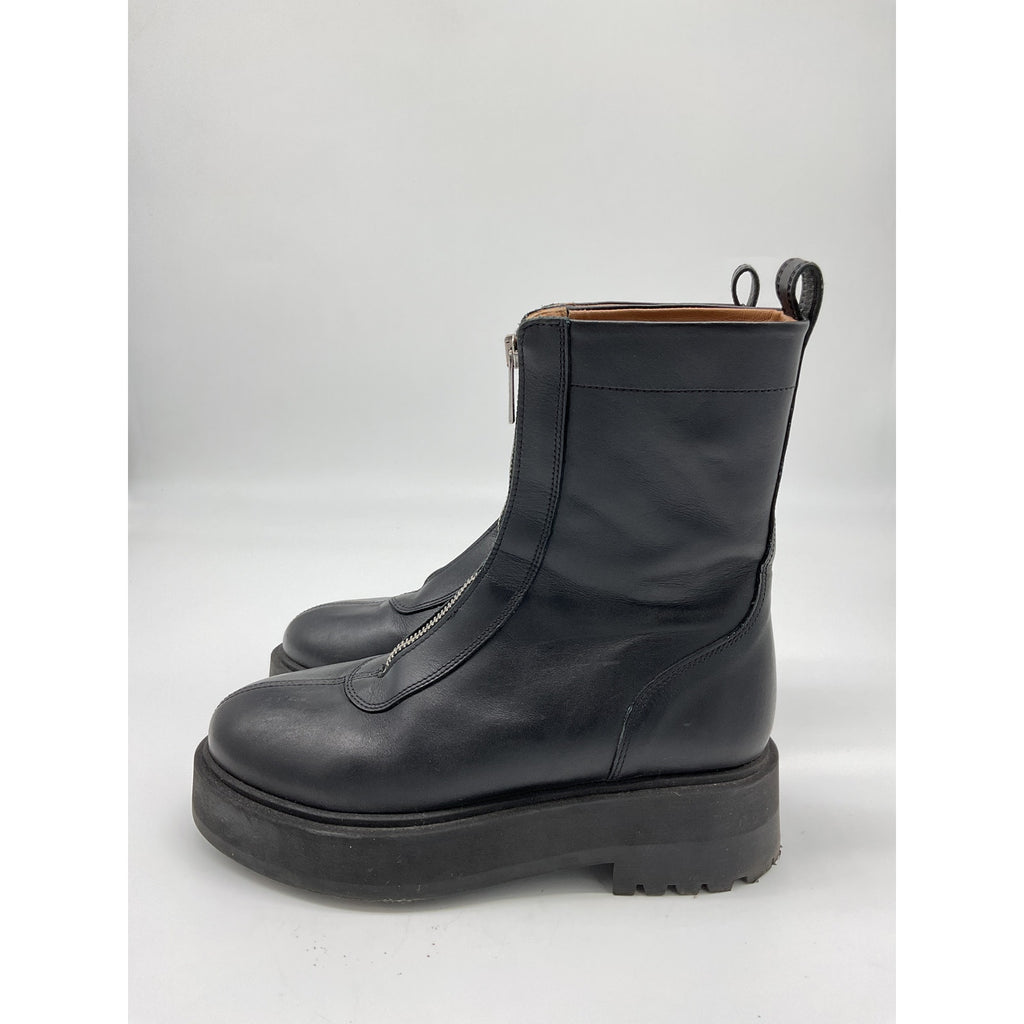 Flattered 'Alma' Black Leather Boot Size 6