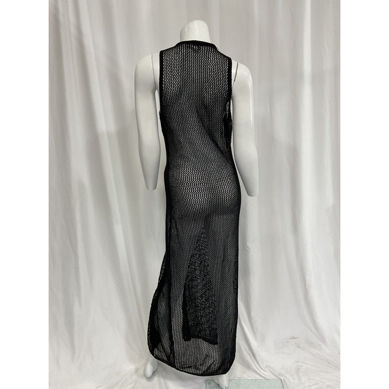 L*Space 'Adrift' Black Midi Dress Size L