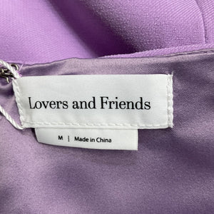 Lovers And Friends Ruffled Lilac Purple Teddy Dress Size M NWT