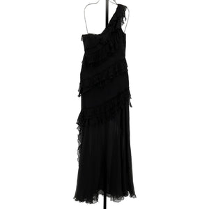 Amur Ruffled Black Harlow Dress Size 0