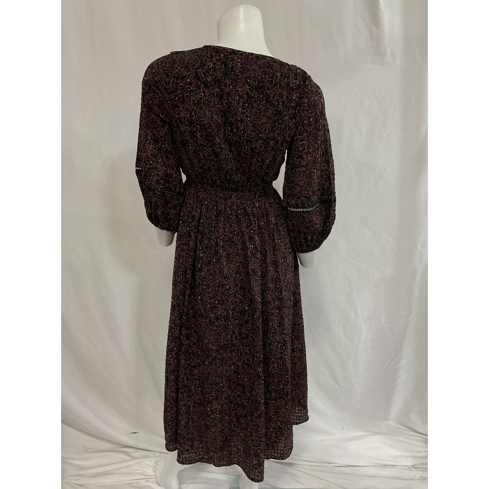 Hatch 'The Victoria' Black Long Sleeve Maternity Dress Size 0