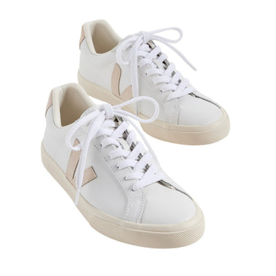 Veja Classic White Esplar Logo Sneakers Size 7