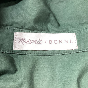 Madewell Relaxed Deep Forest Green Poplin Button-Down Shirt Size Xx-Large