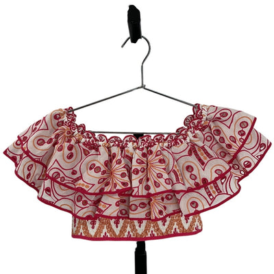 Charo Ruiz Ruffled Multicolor Clara Top Size XS