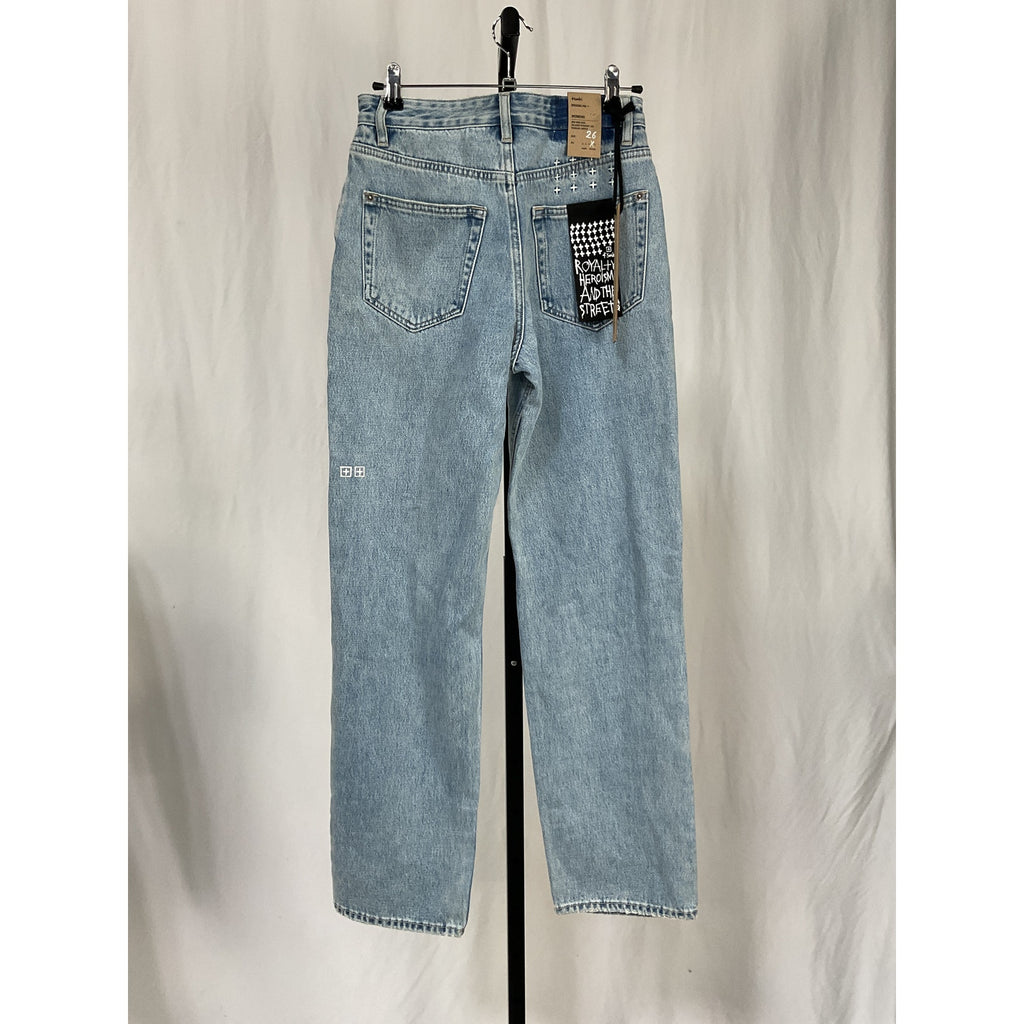Ksubi 'Brooklyn' Blue Cotton Authentik Trashed Denim Jean Size 26 - NWT