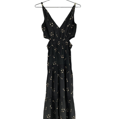 Maje Satin Embellished Black Rosolita Dress Size 34