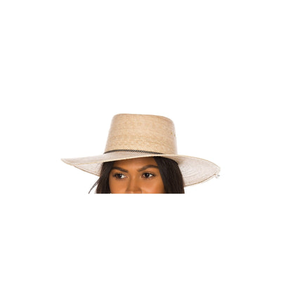 L*SPACE 'Wayne' Beige Cotton Wide-Brim Hat Size 0 / S