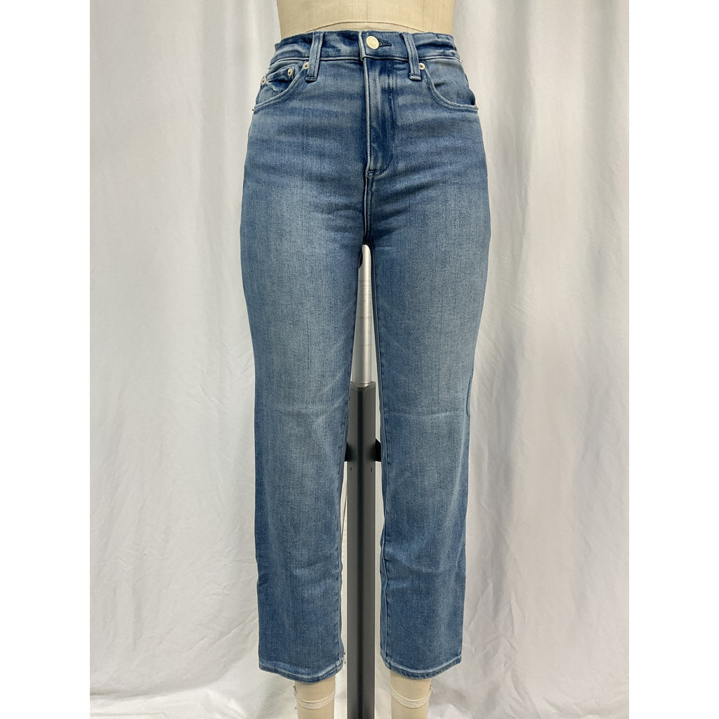 Pistola Denim Cassie Blue Cotton Crop Jeans Size 27