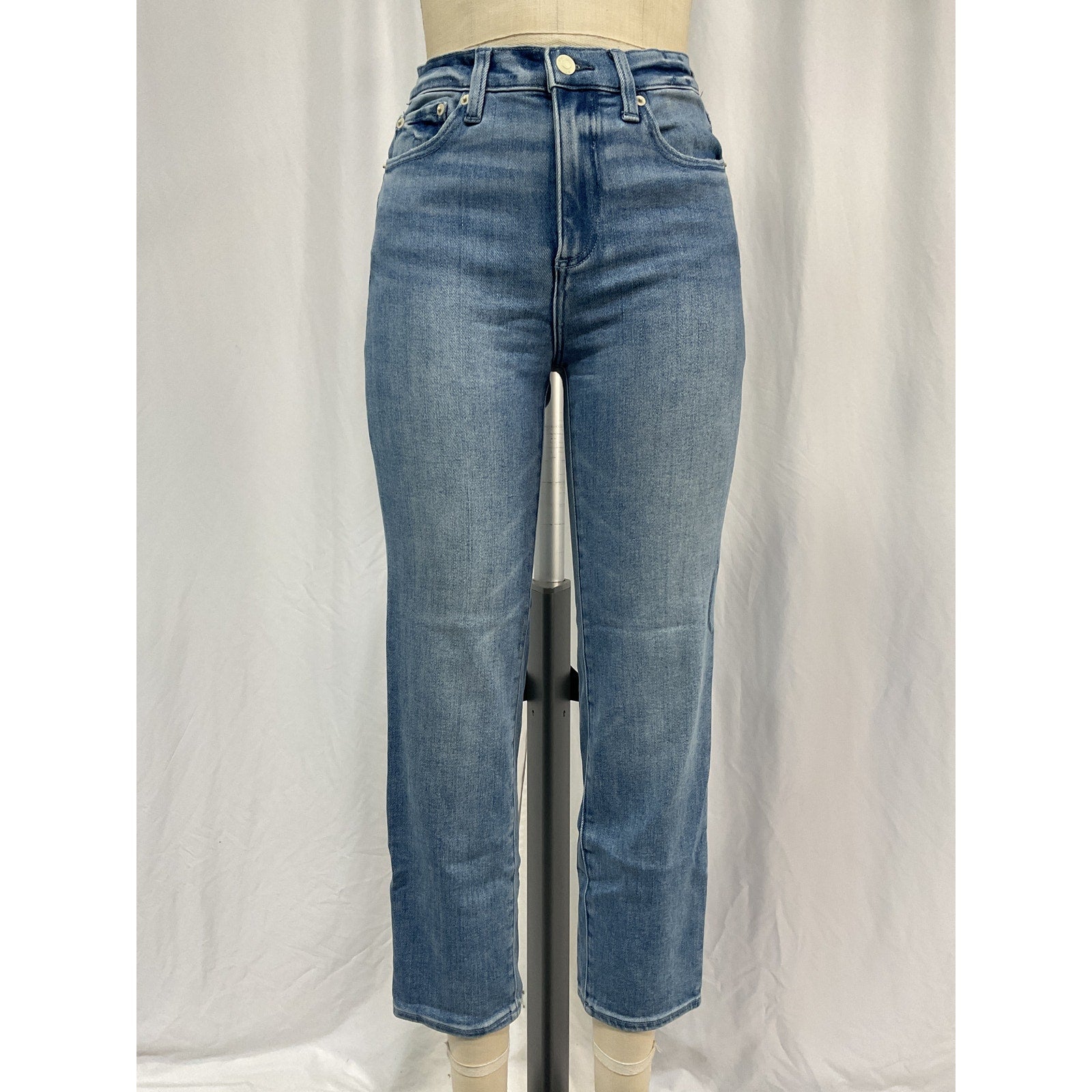 Pistola Denim Cassie Blue Cotton Crop Jeans Size 27