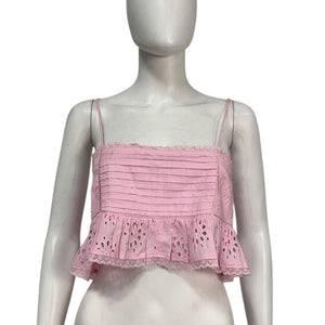Tularosa Ruffled Pink Genevieve Camisole Size XS