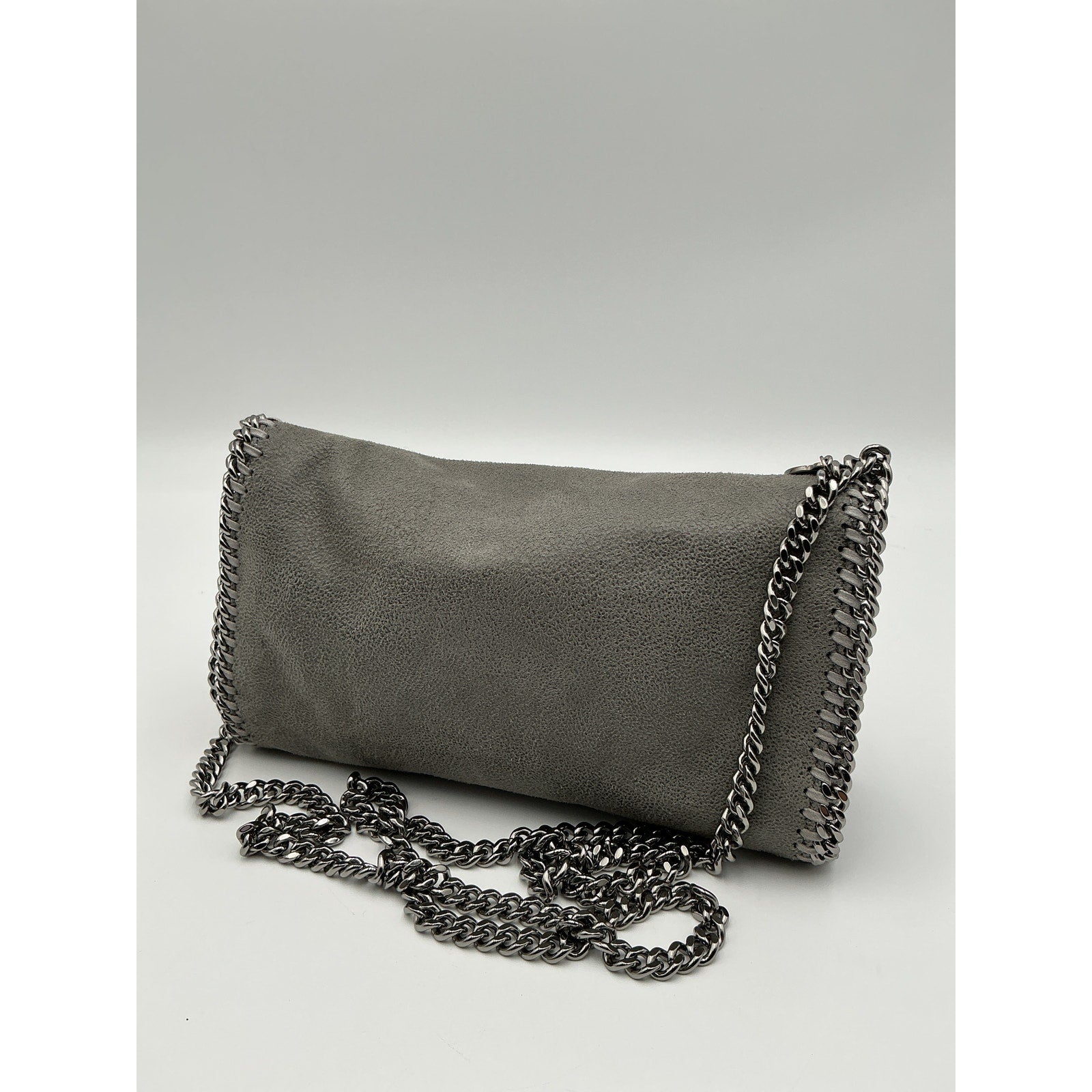 Stella Mccartney Grey Mini Falabella Crossbody Bag