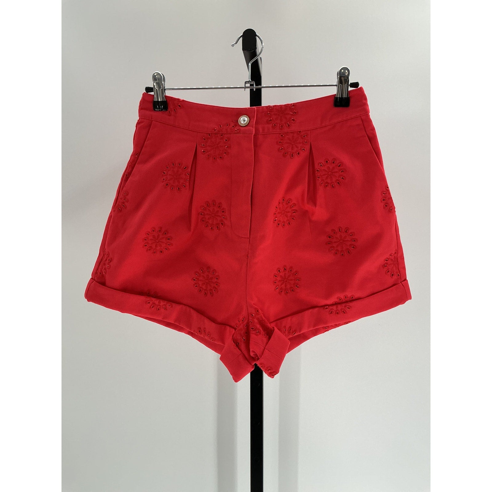 Majorelle 'Jessi' Red Cotton Short Size S