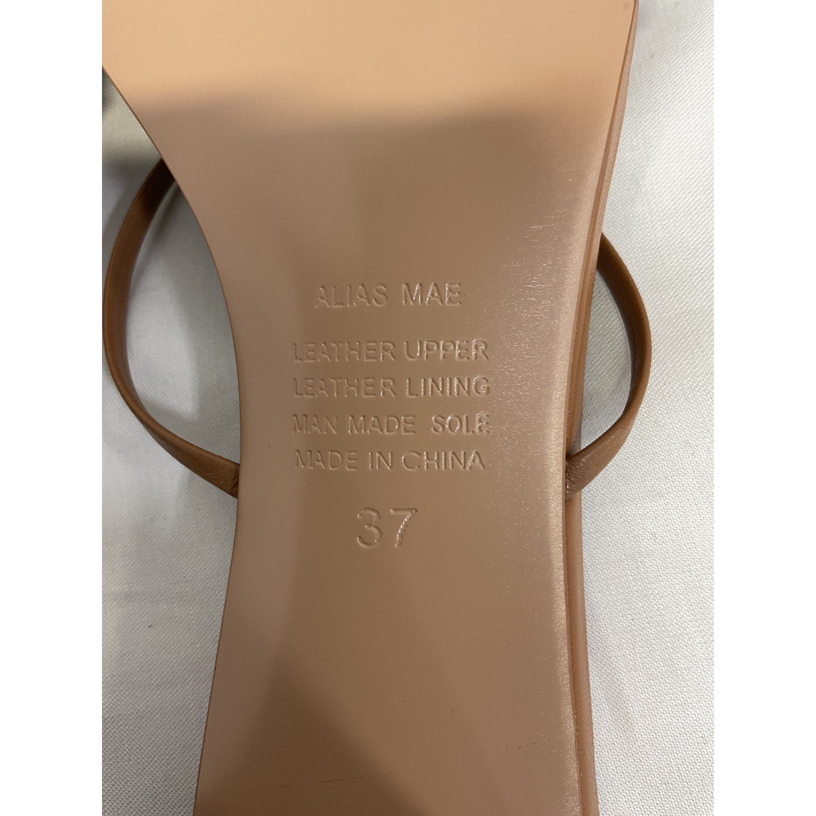 Alias Mae 'Arabella' Tan Leather Sandal Size 7