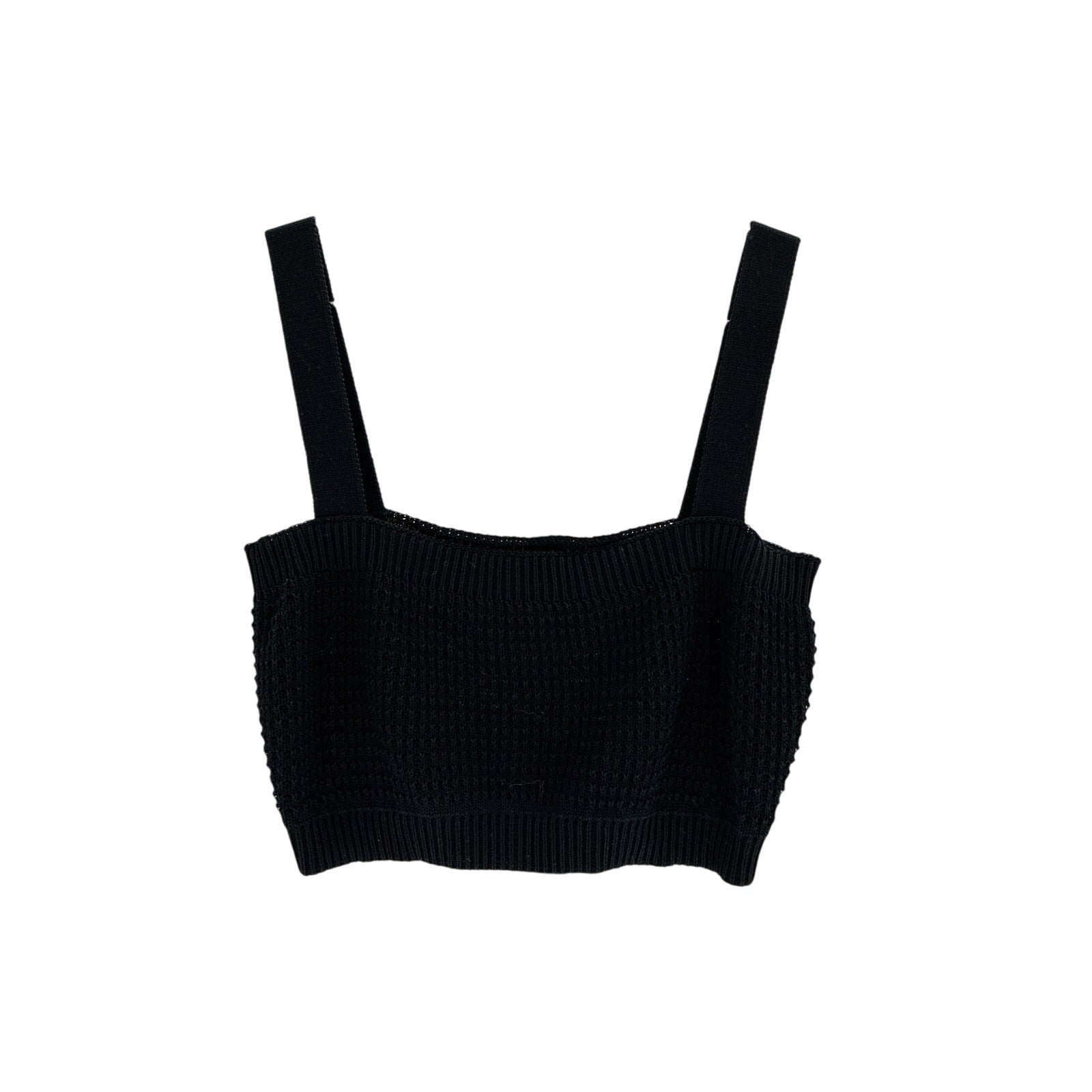 Loulou Studio 'Senna' Black Cotton Tank Top Size L