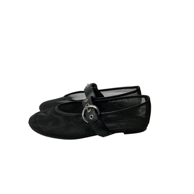 Reformation 'Bethany' Black Ballet Flat Size 5.5